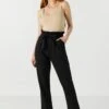 High Rise Paperbag Pant