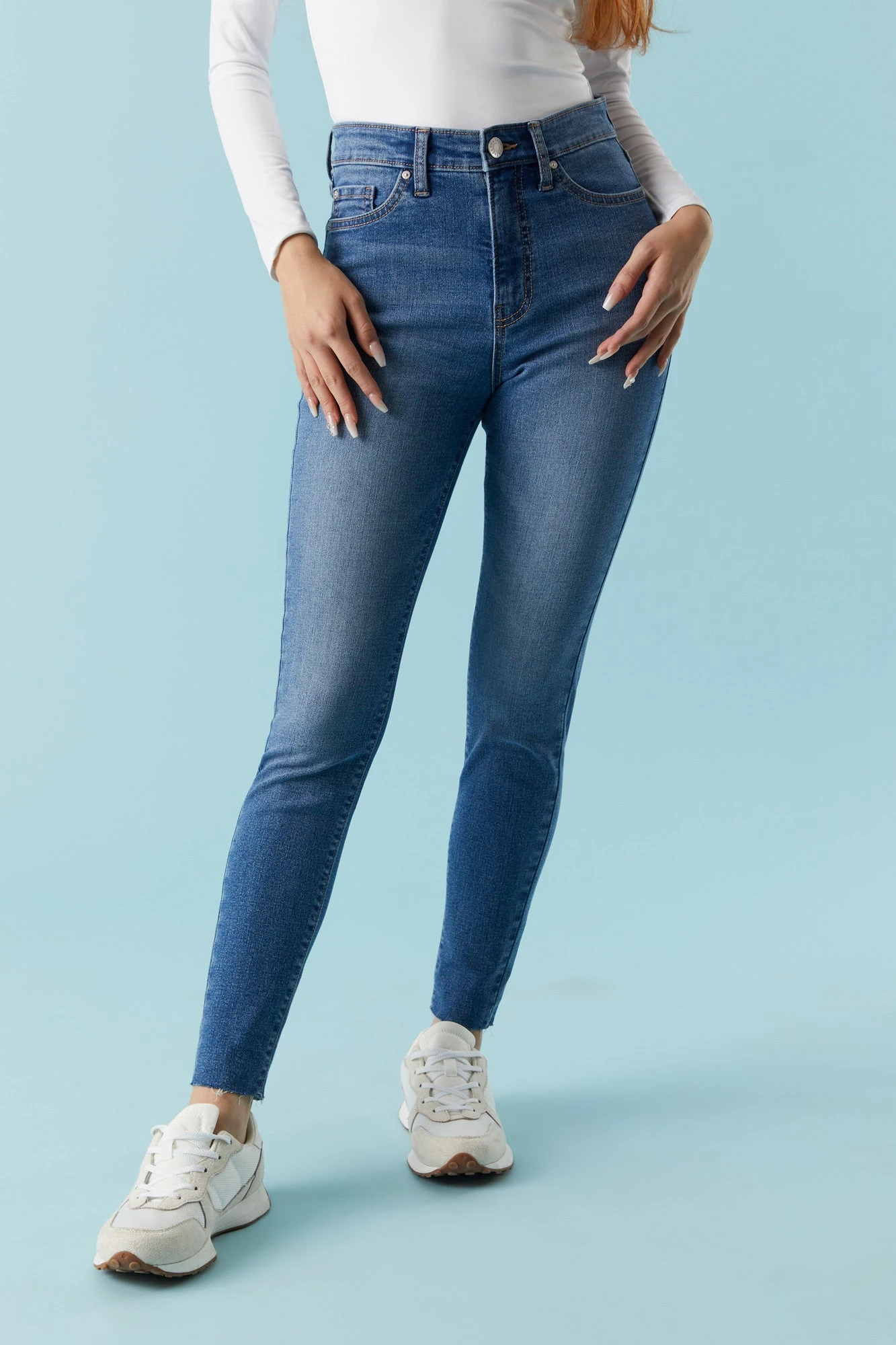 Refuge Miami High Rise Medium Wash Skinny Jean - Image 2