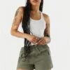 Drawstring Cargo Short