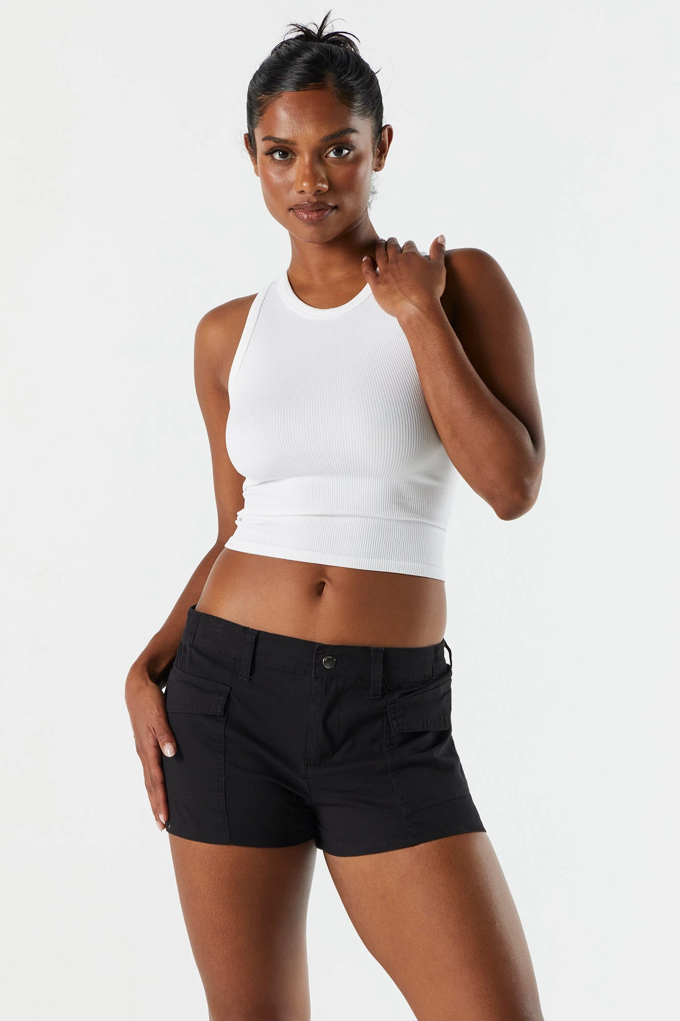 Poplin Low Rise Cargo Short - Image 4