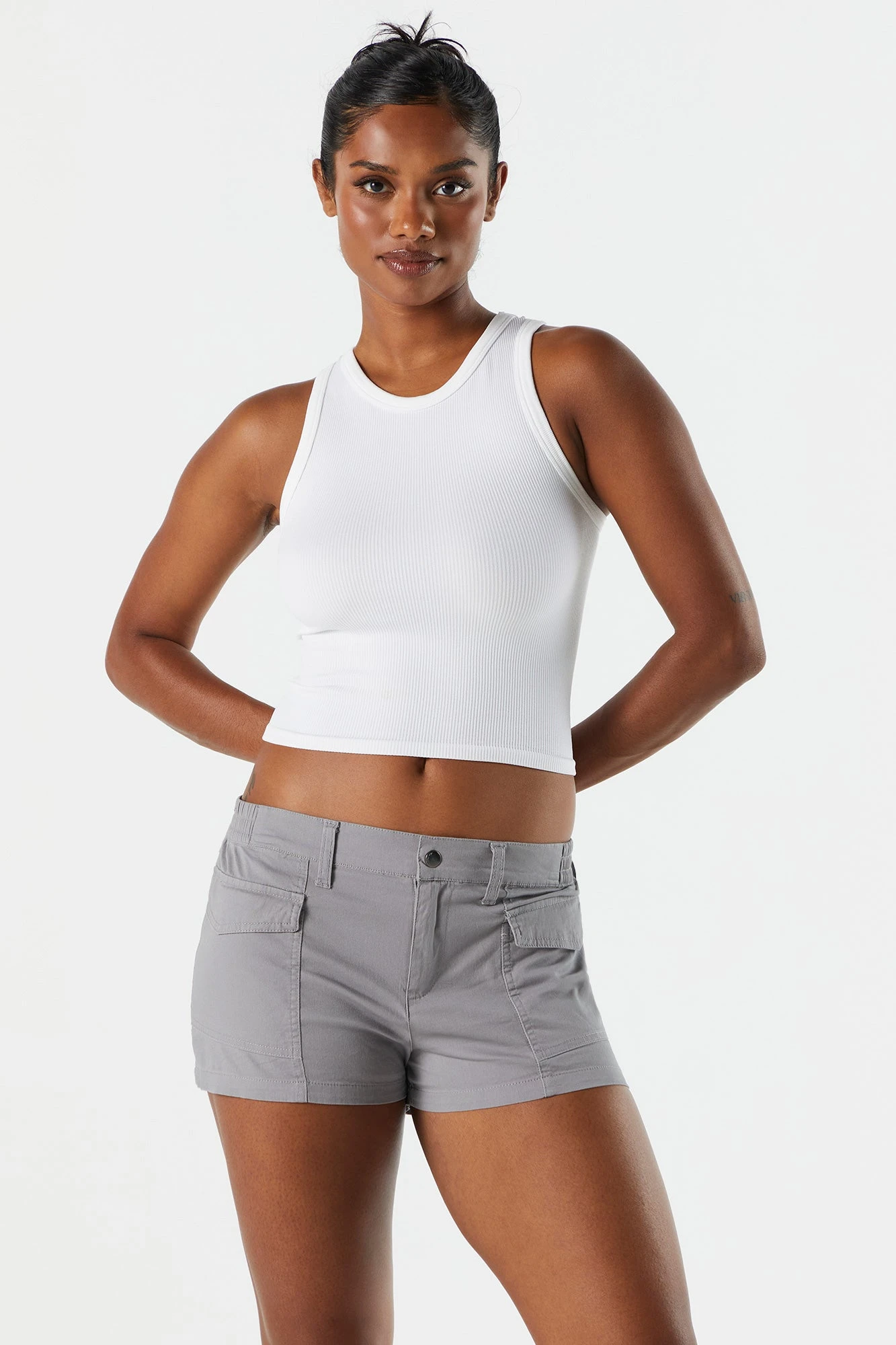 Poplin Low Rise Cargo Short - Image 7