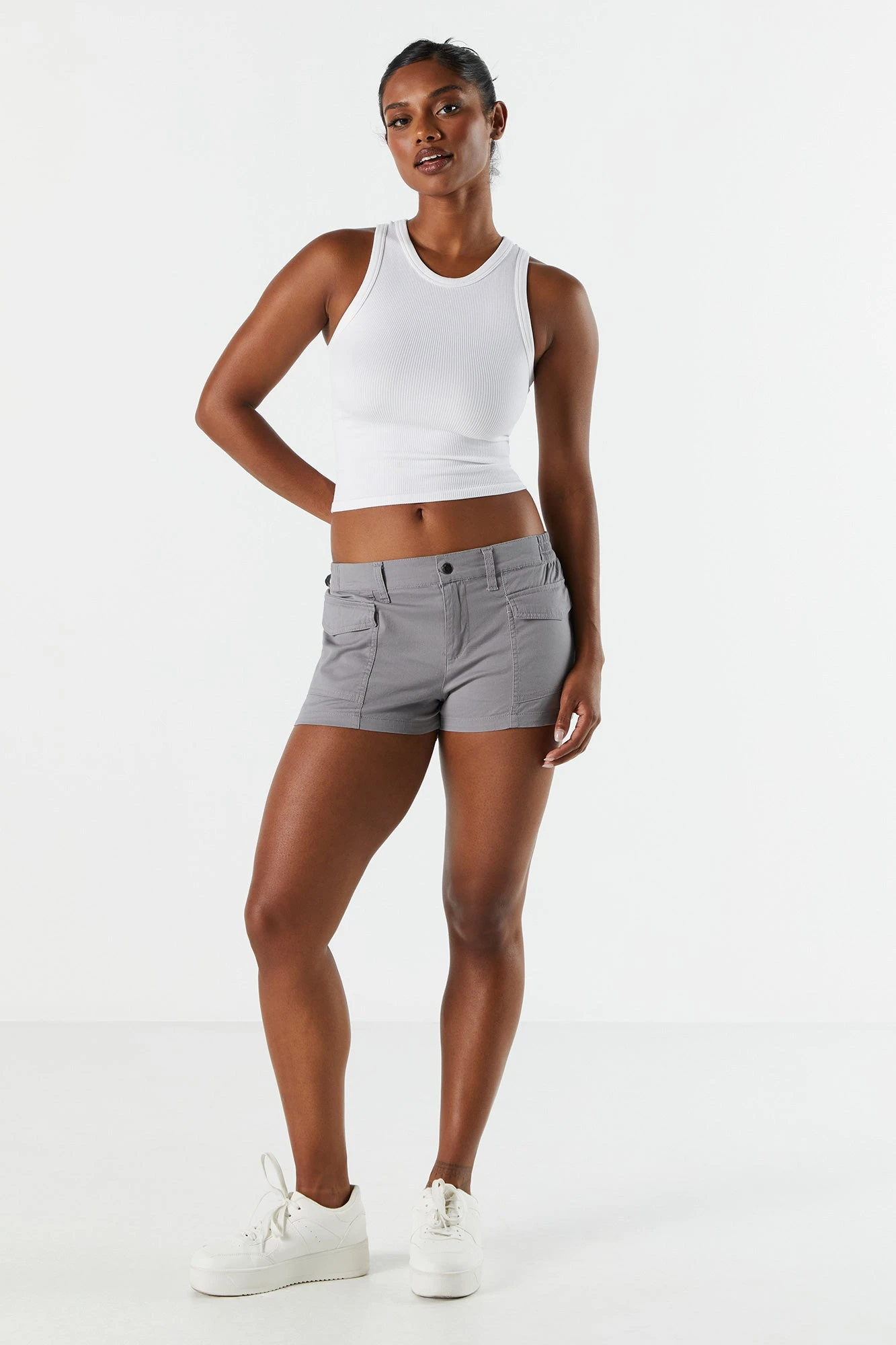 Poplin Low Rise Cargo Short - Image 9