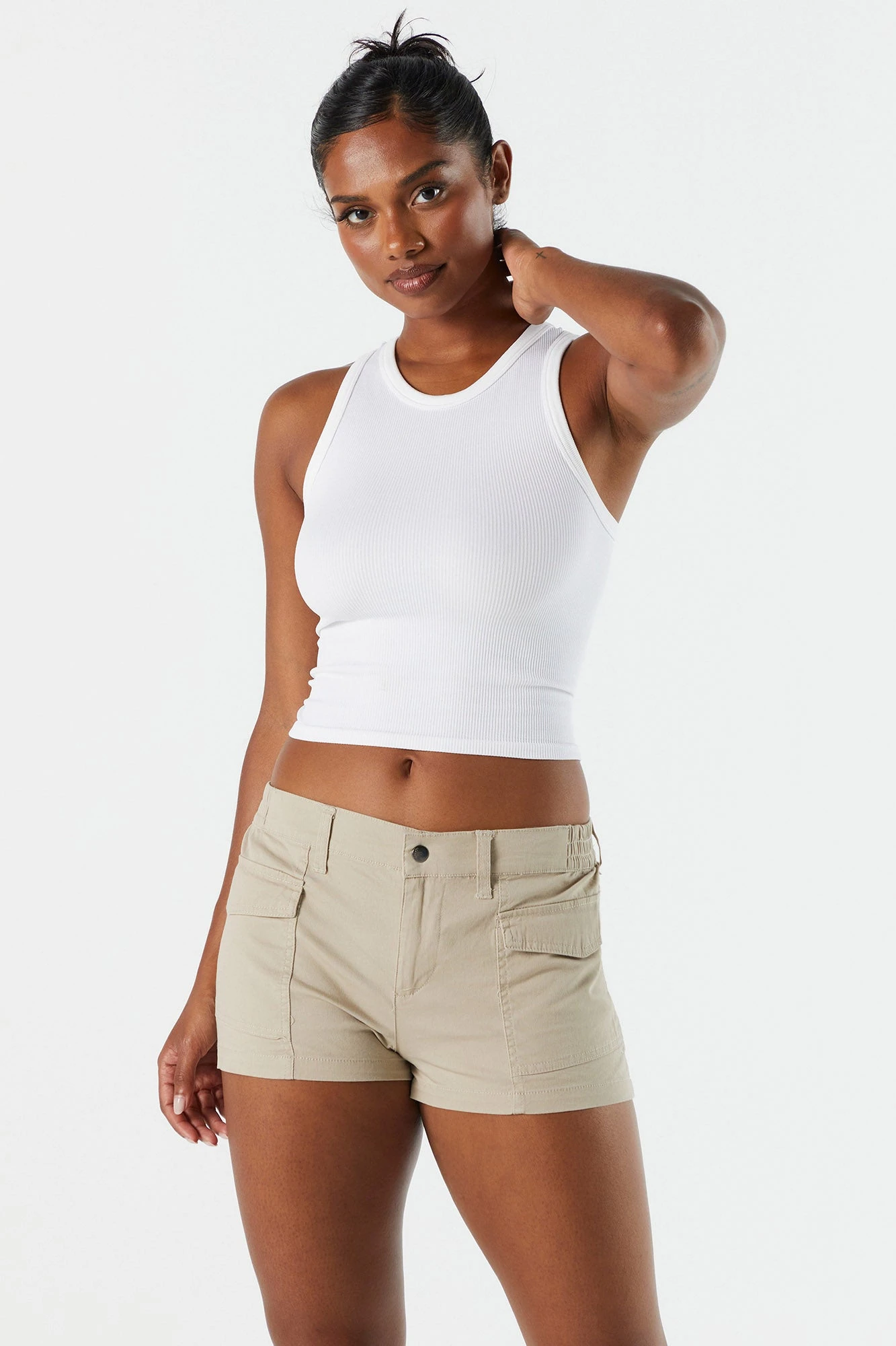 Poplin Low Rise Cargo Short - Image 10