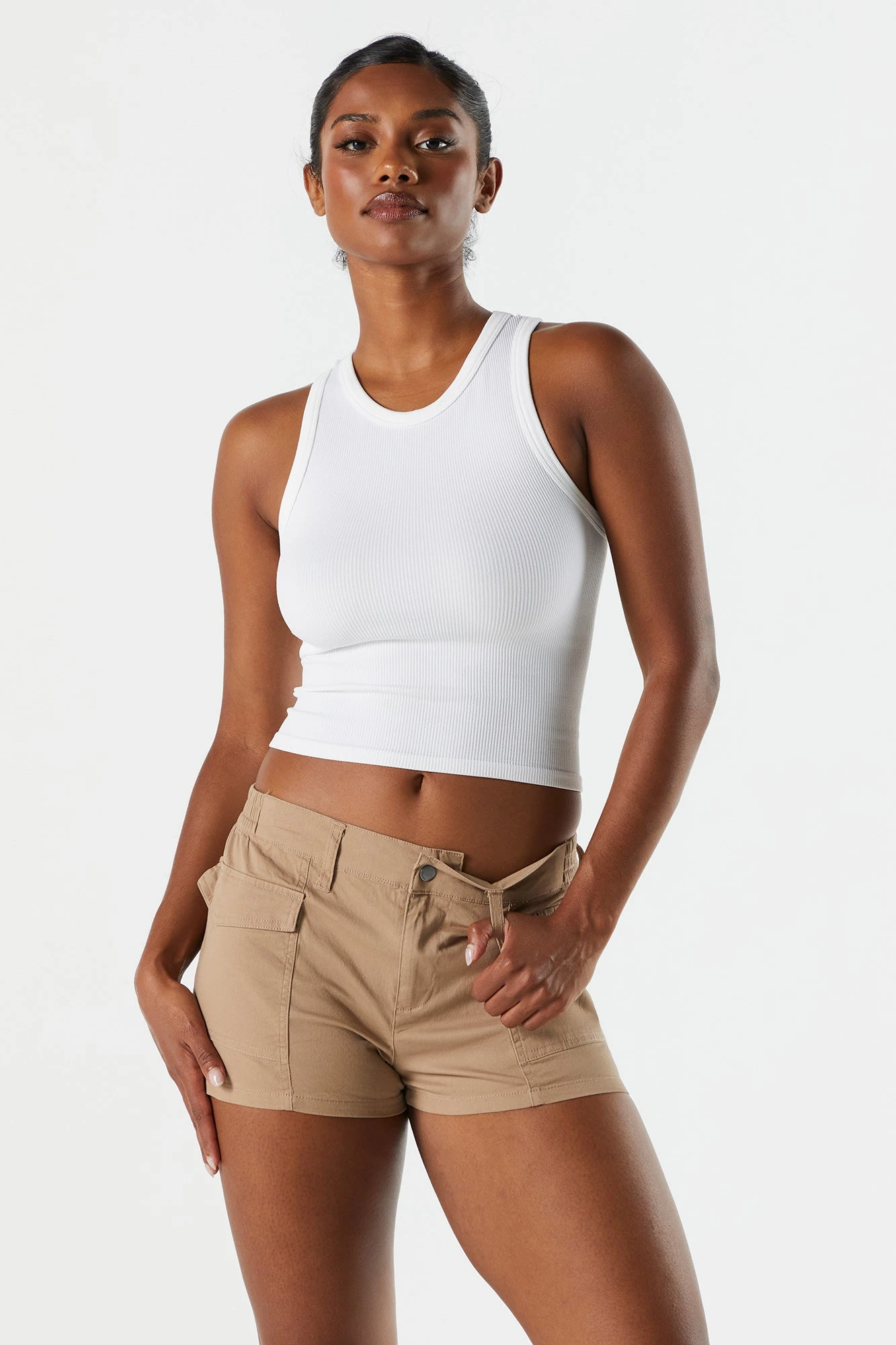 Poplin Low Rise Cargo Short