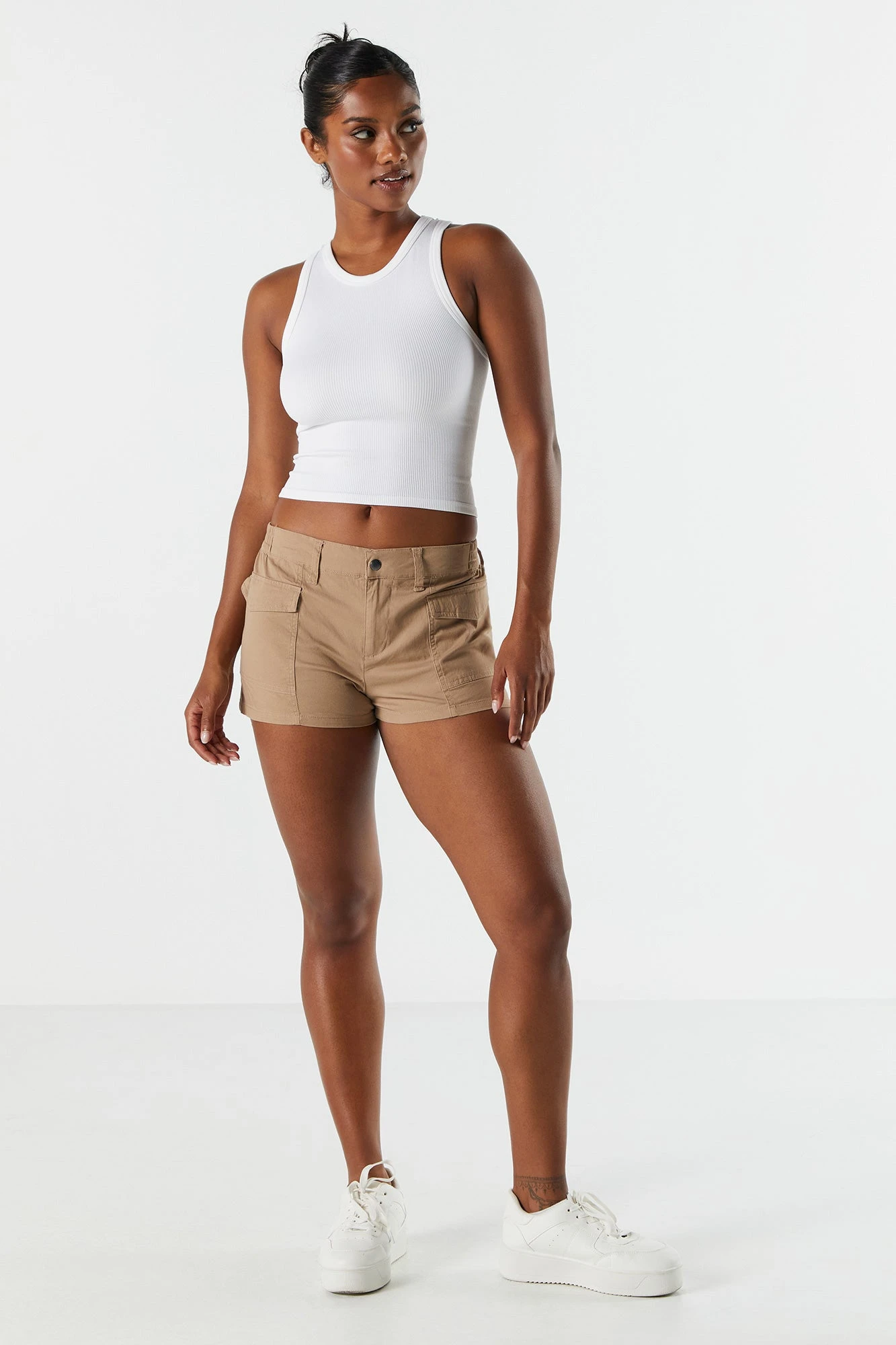 Poplin Low Rise Cargo Short - Image 3