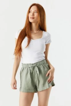 Self Tie Paperbag Short