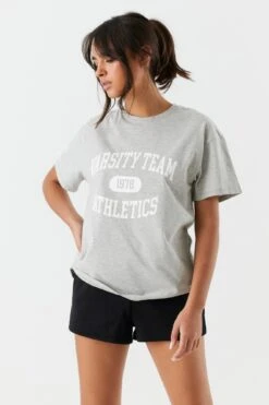 Varsity Team Graphic Boyfriend T-Shirt