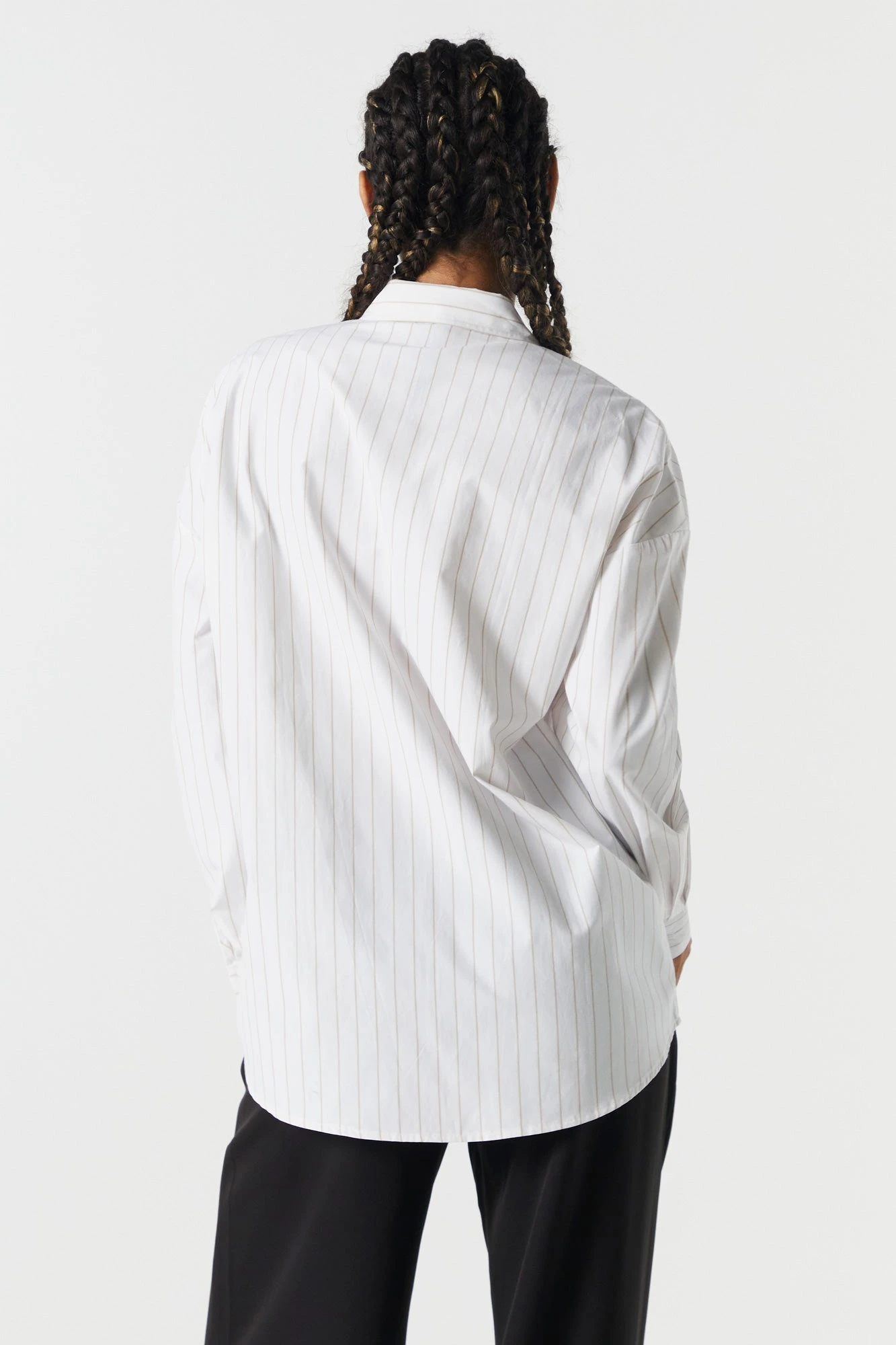 Pinstriped Button-Up Top - Image 8