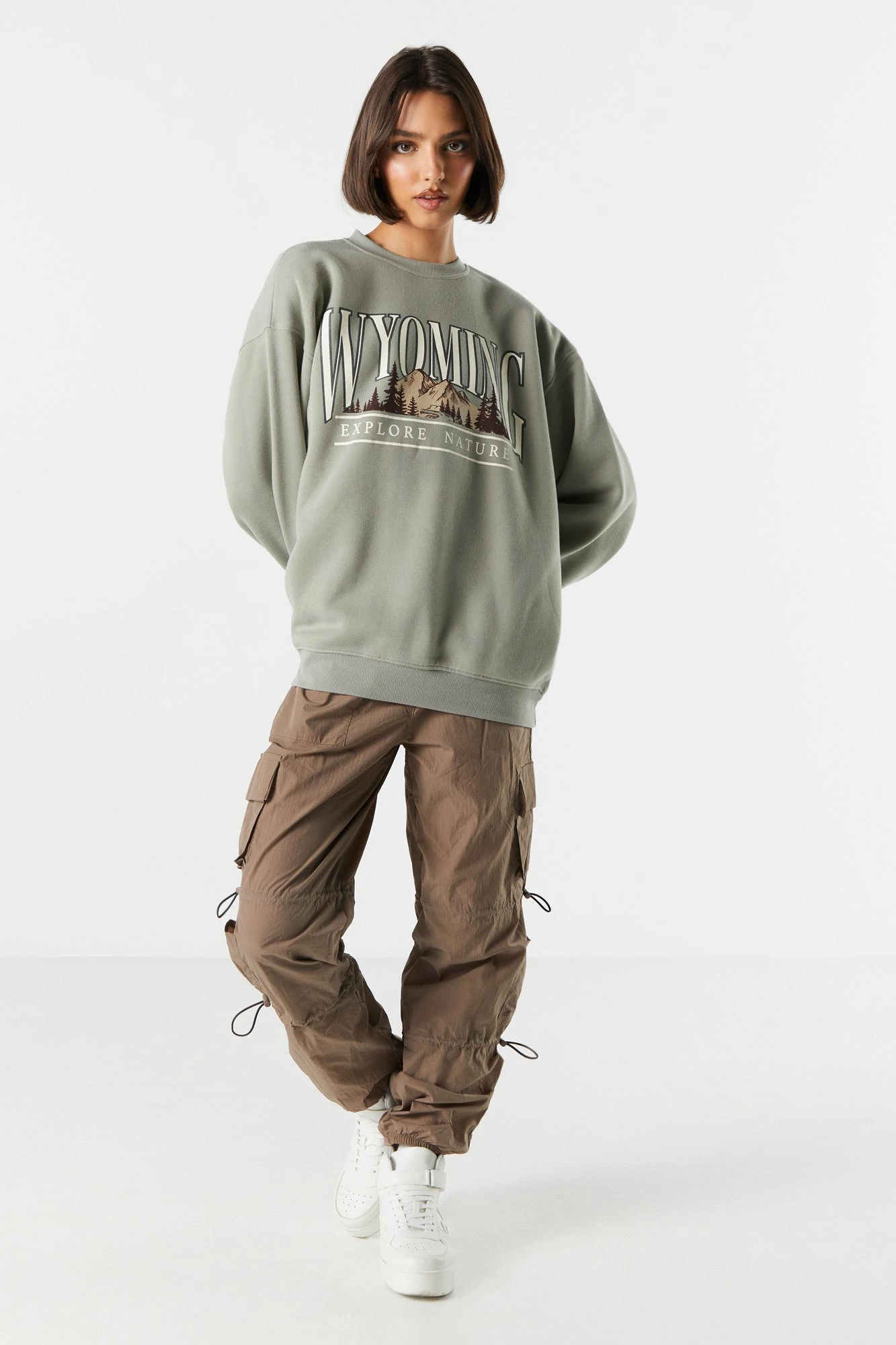 Wyoming Graphic Fleece Sweatshirt - Image 3