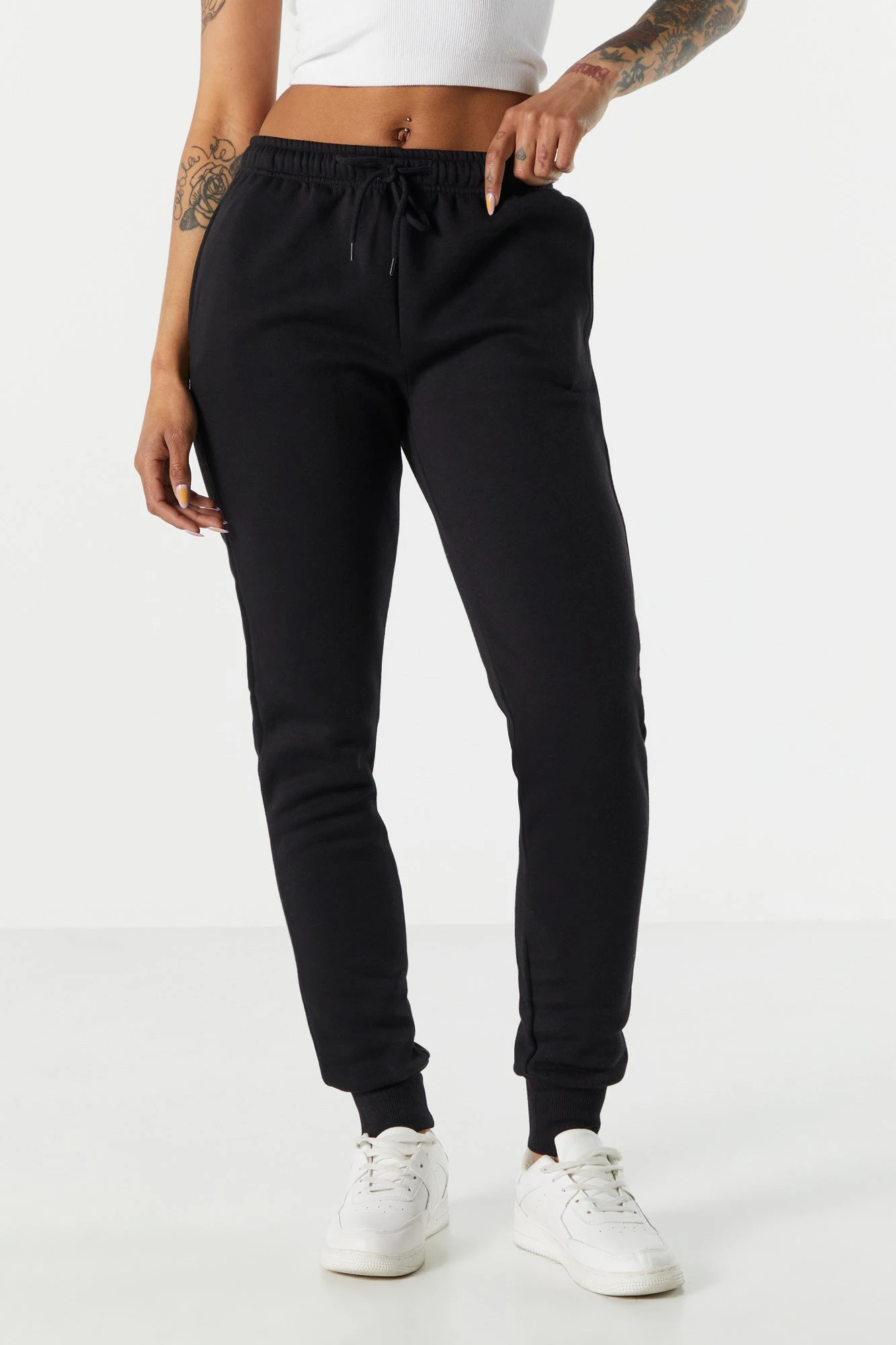 Fleece Ribbed Cuff Jogger - Image 5