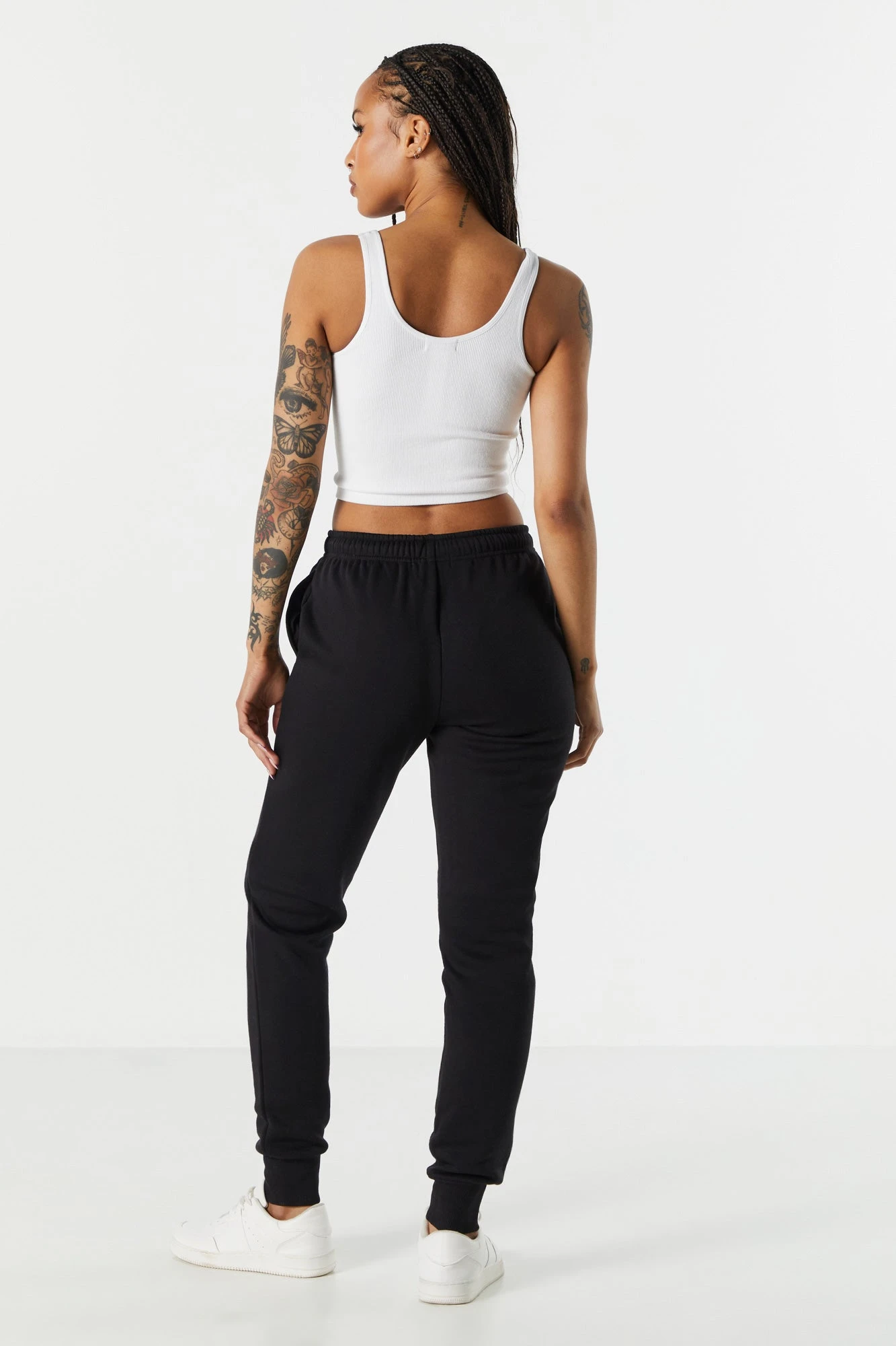 Fleece Ribbed Cuff Jogger - Image 6