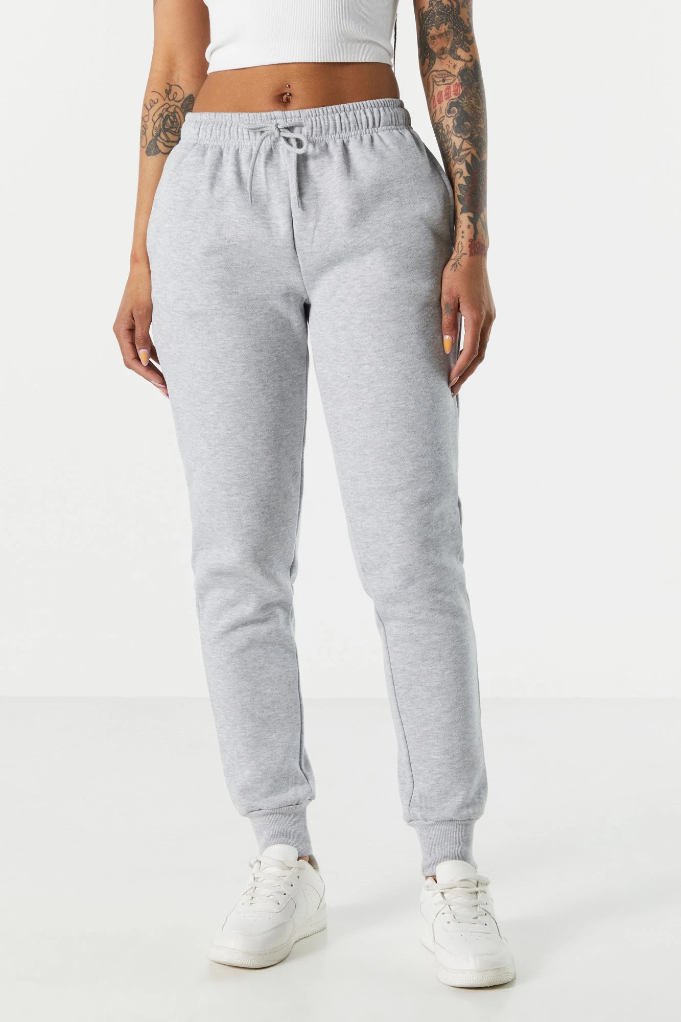 Fleece Ribbed Cuff Jogger - Image 8