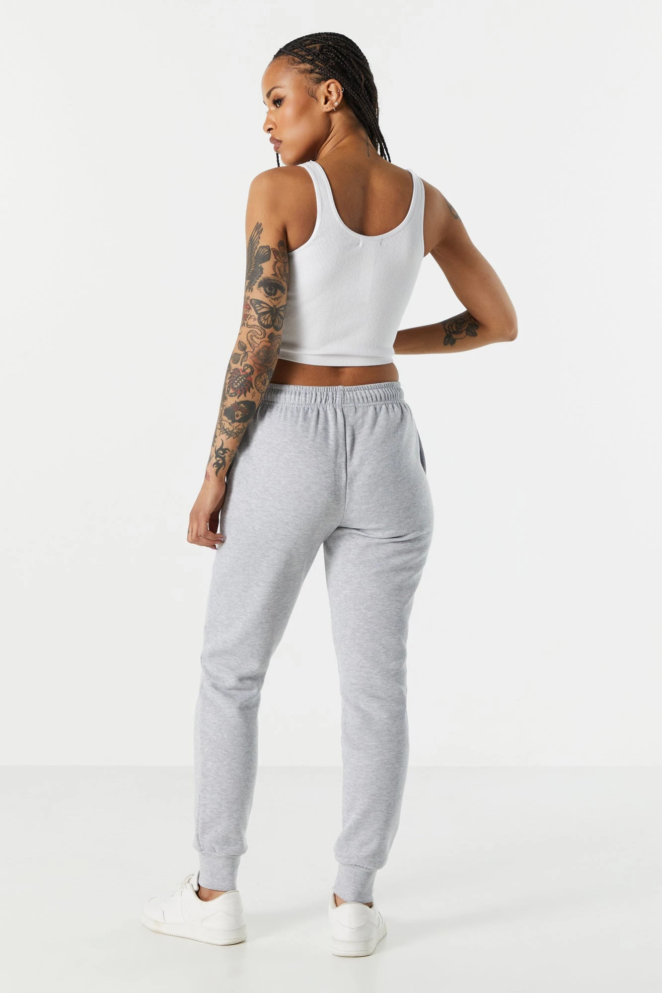 Fleece Ribbed Cuff Jogger - Image 9