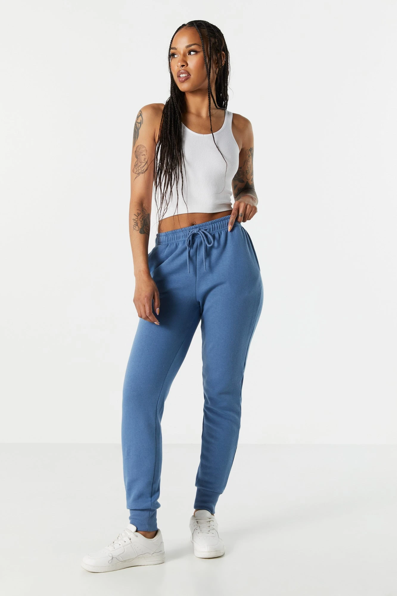 Fleece Ribbed Cuff Jogger
