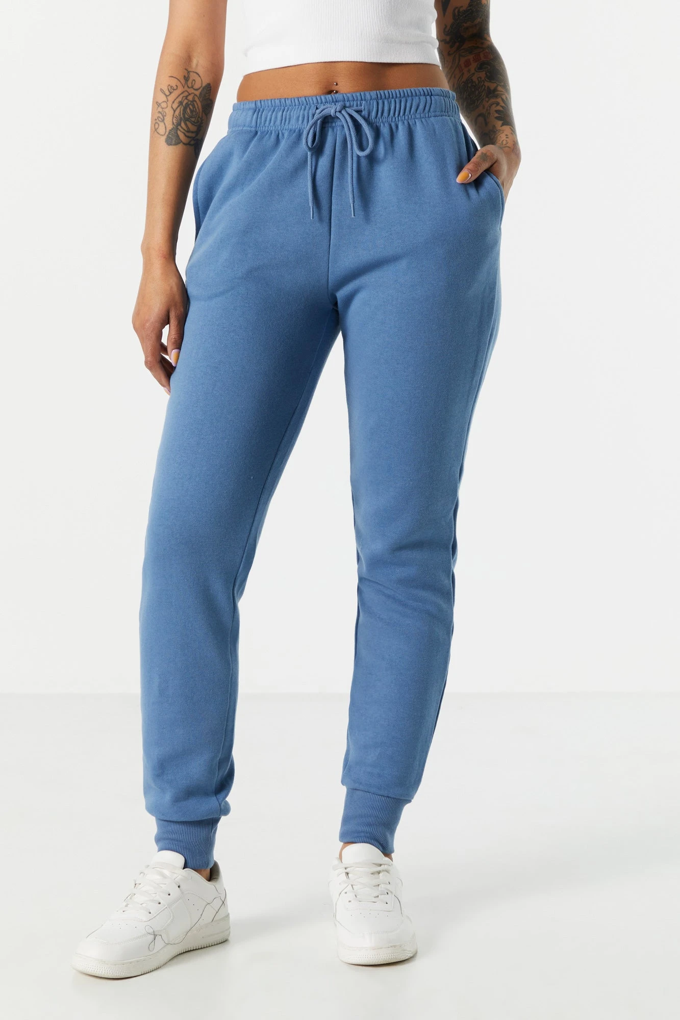 Fleece Ribbed Cuff Jogger - Image 2