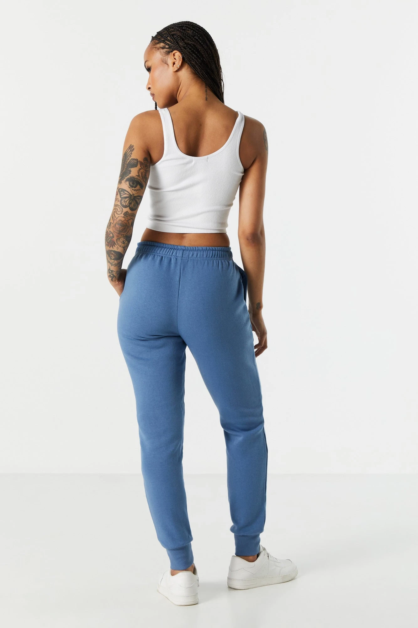 Fleece Ribbed Cuff Jogger - Image 3