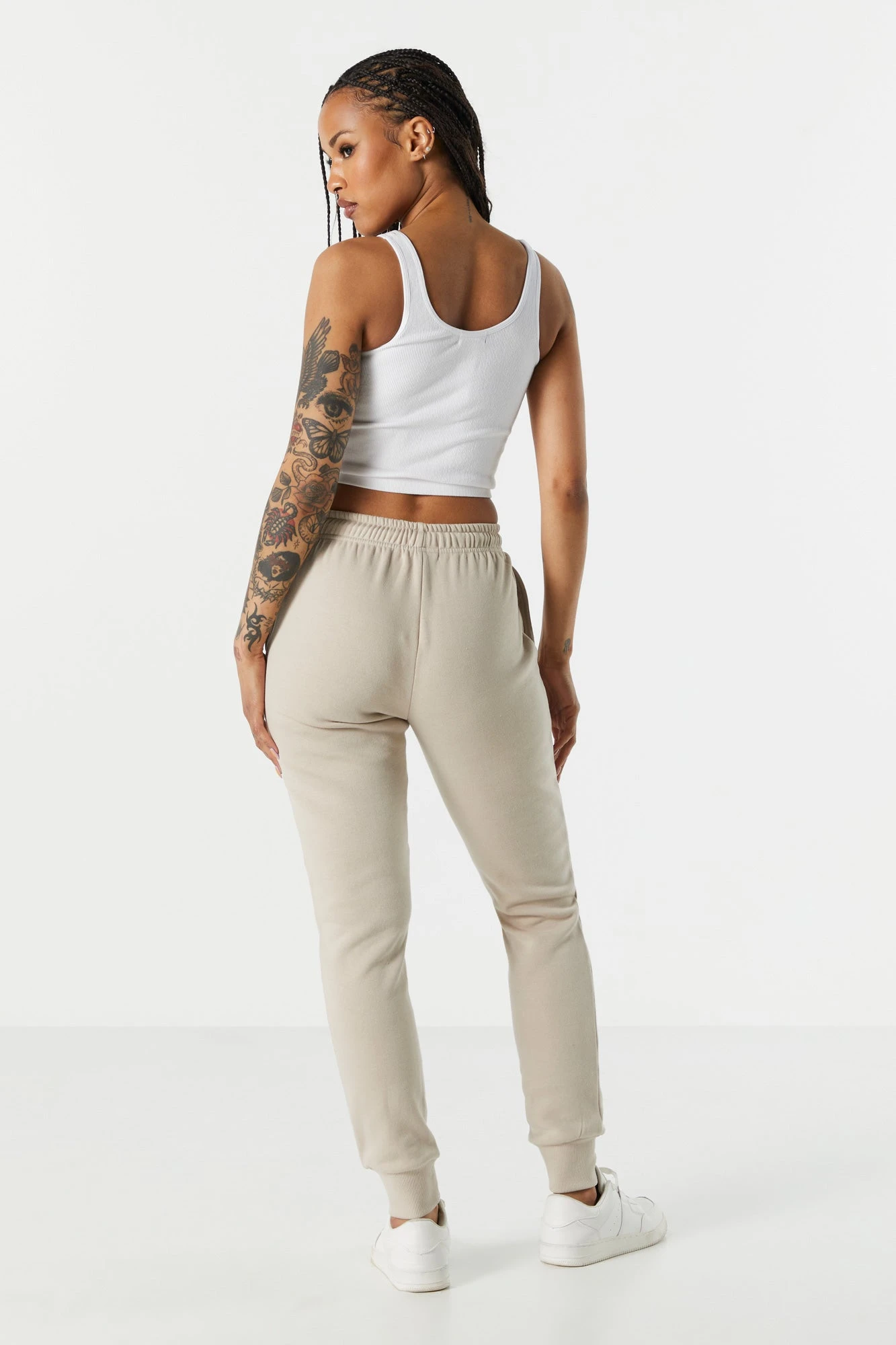 Fleece Ribbed Cuff Jogger - Image 12