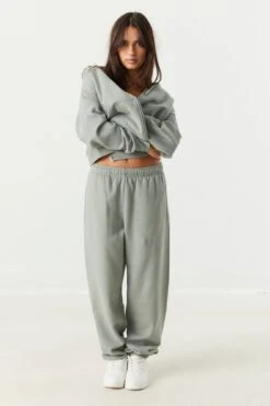 Coloured Fleece Boyfriend Jogger