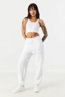 High Rise Boyfriend Fleece Jogger