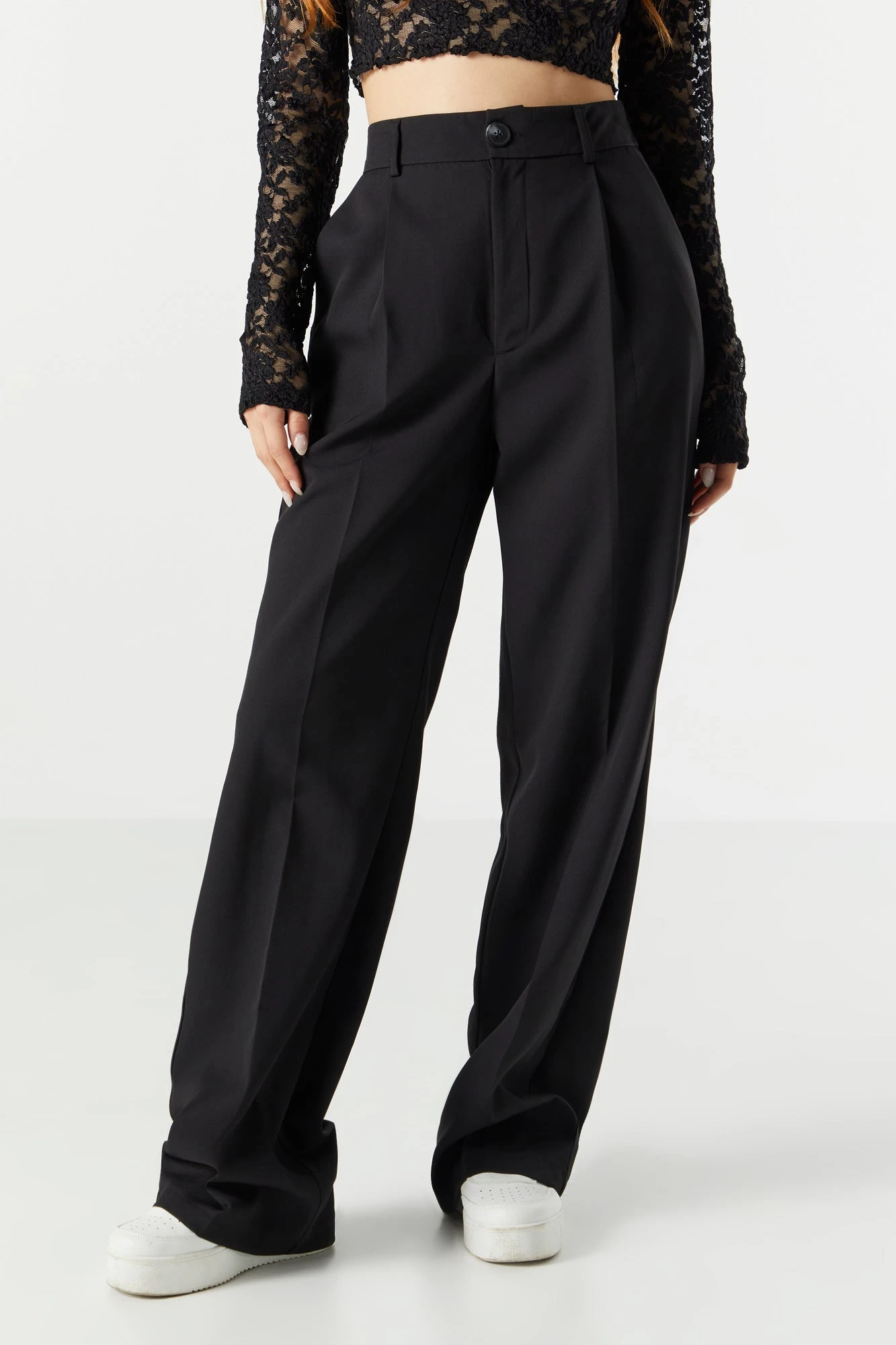 Solid Wide Leg Dress Pant - Image 5