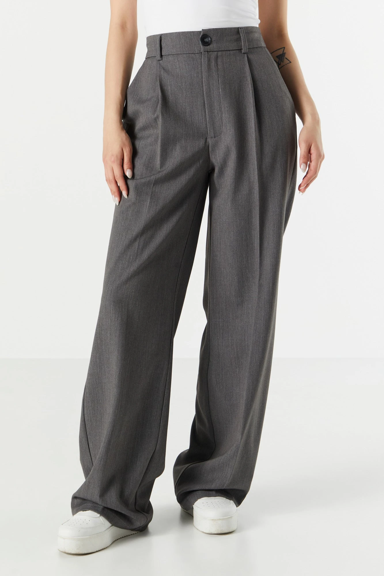 Solid Wide Leg Dress Pant - Image 2