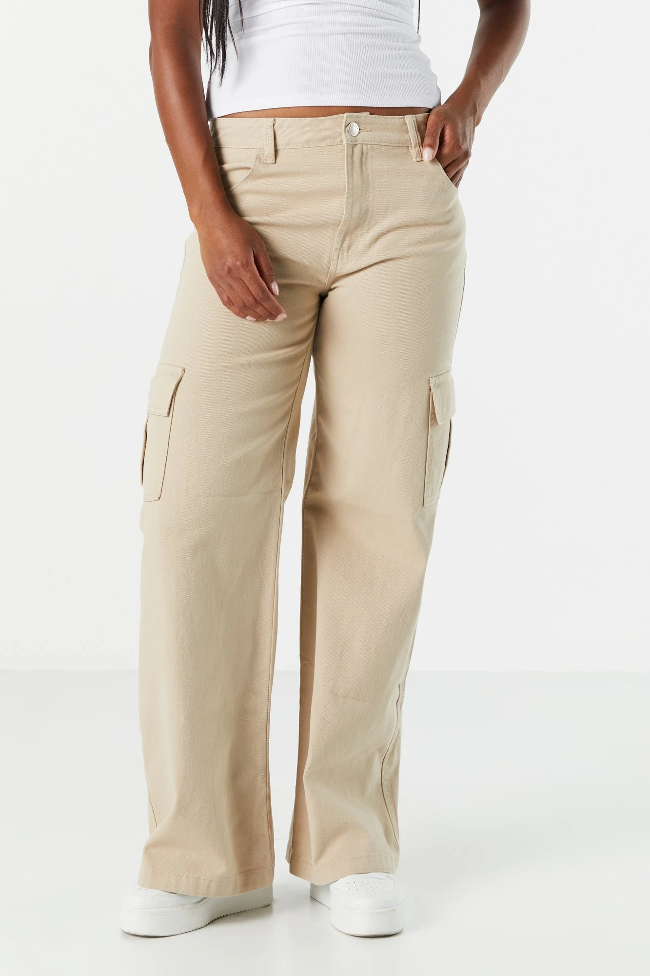 Bull Denim Wide Leg Cargo Jean - Image 11