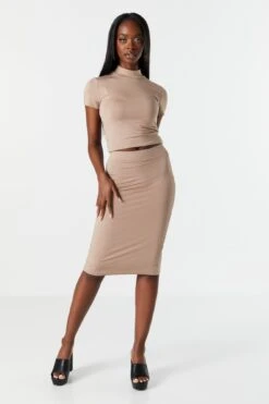 Contour Midi Skirt
