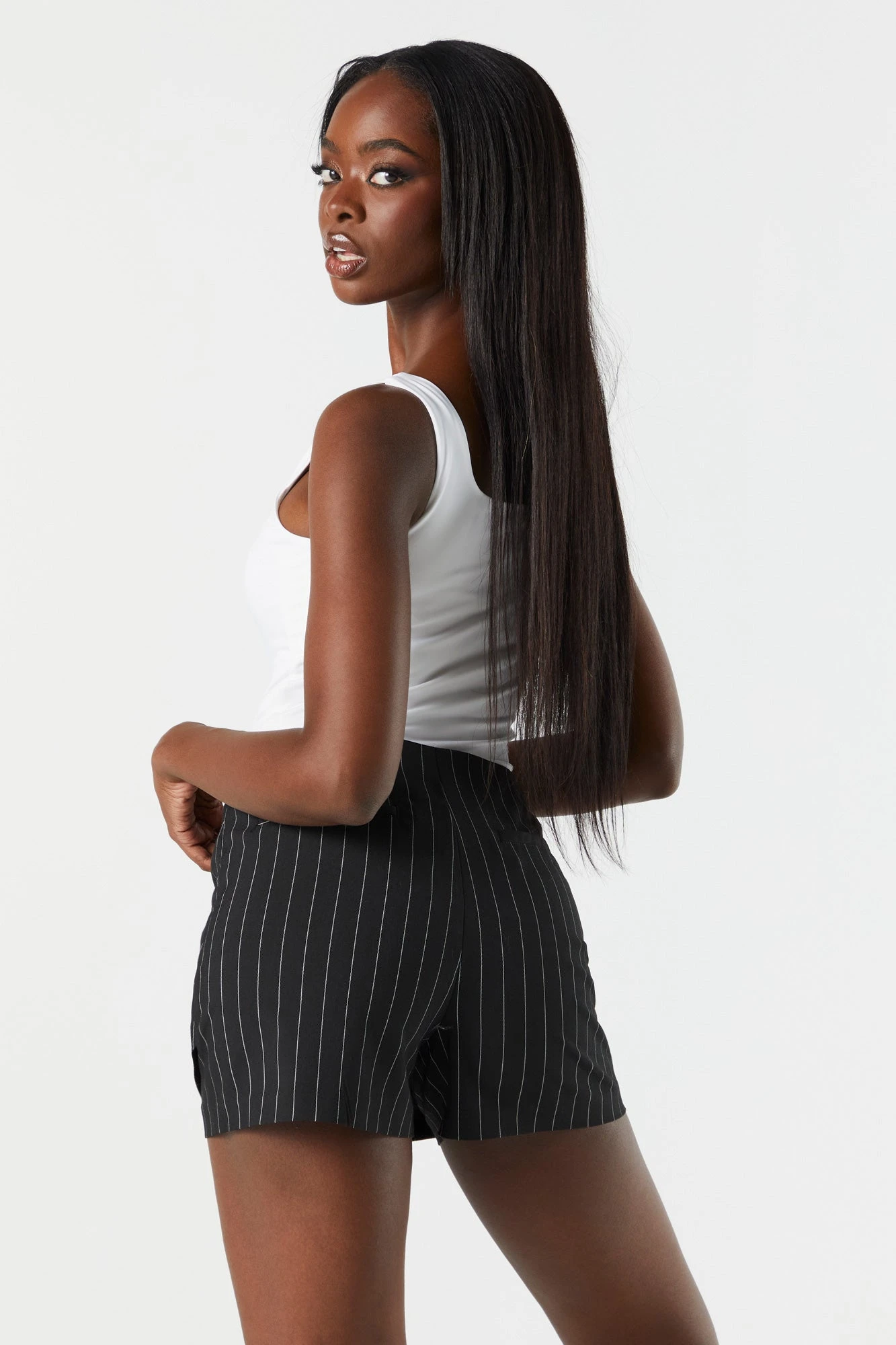 Striped Micro Mini Skort - Image 2