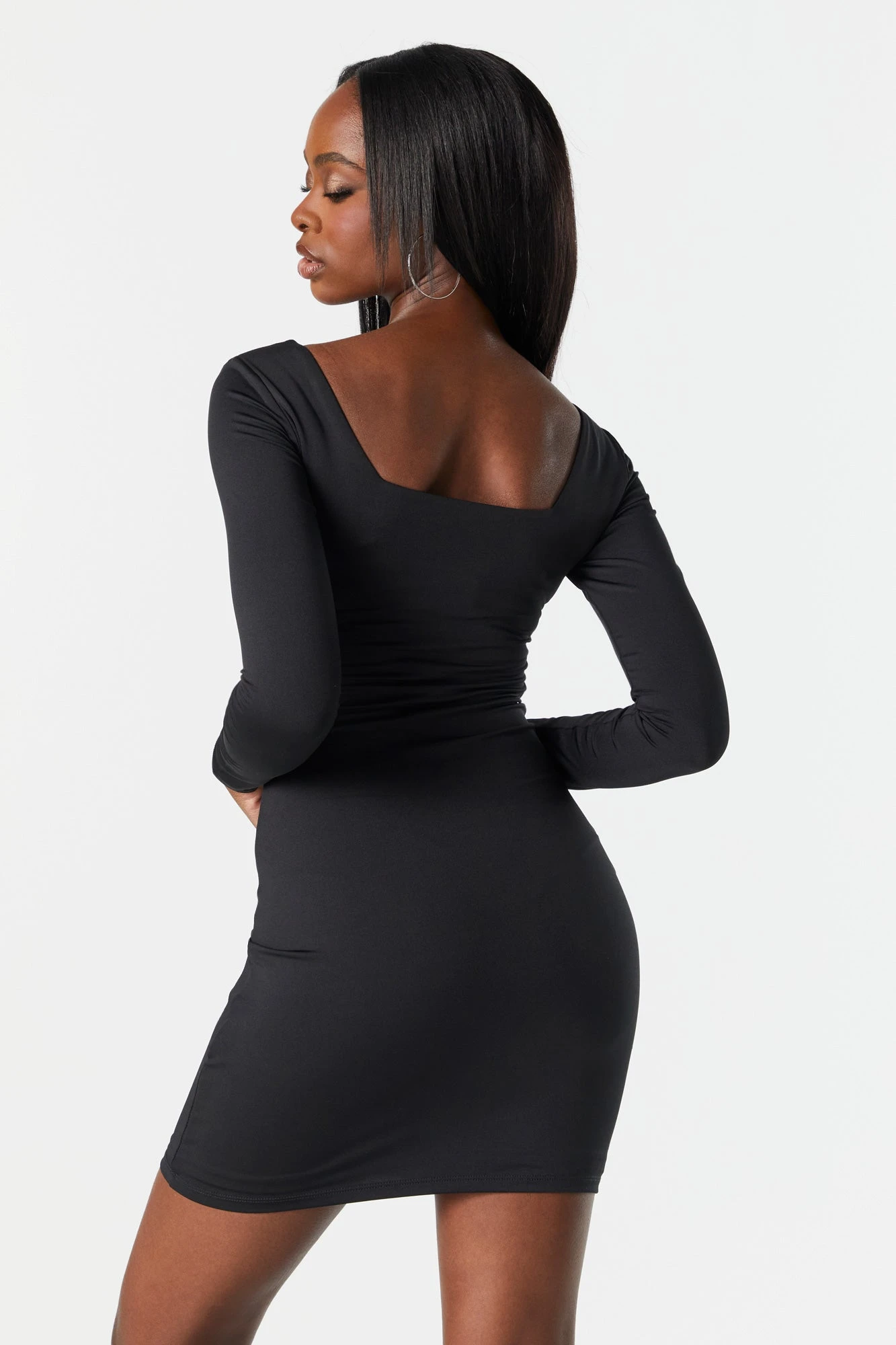 Contour Long Sleeve Mini Dress - Image 6