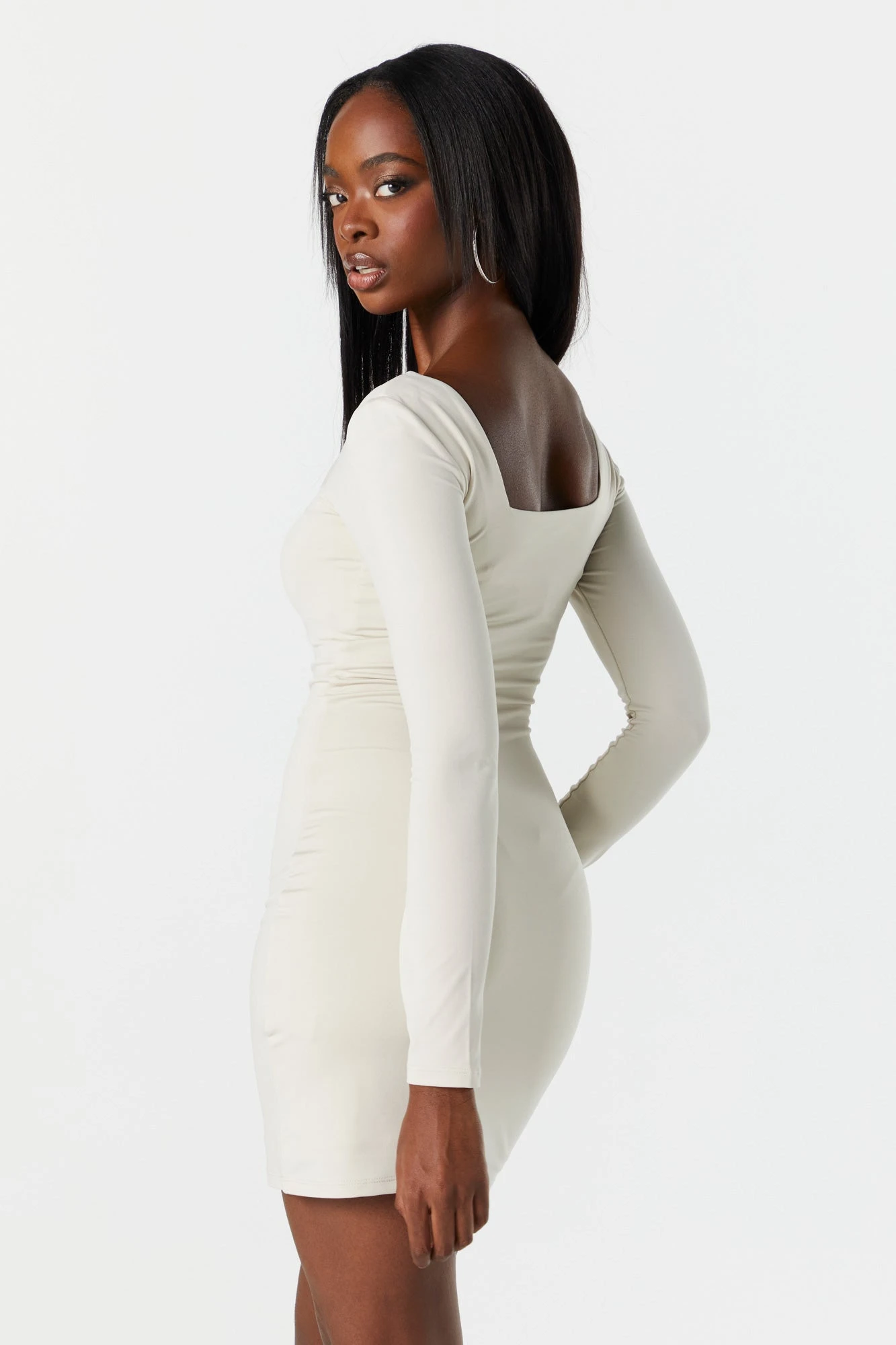 Contour Long Sleeve Mini Dress - Image 3