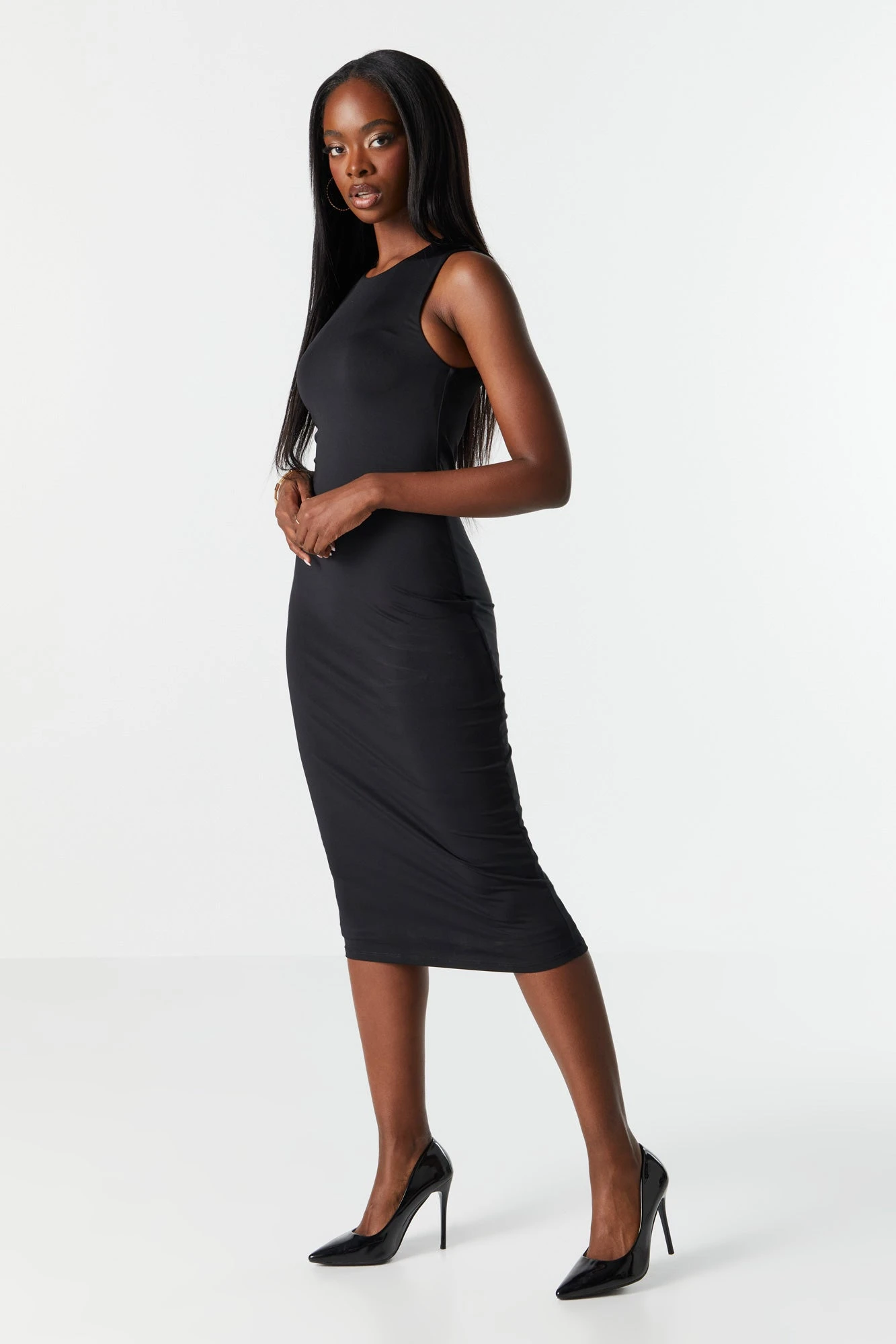 Contour Round Neck Midi Dress - Image 4