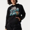 Fleece Tom And Jerry Graphic Hoodie