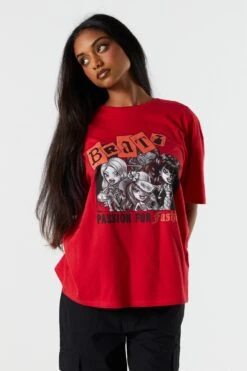Red Bratz Graphic Boyfriend T-Shirt
