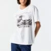 White Great Wave Graphic Boyfriend T-Shirt