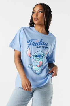 Stitch Friday Graphic Boyfriend T-Shirt