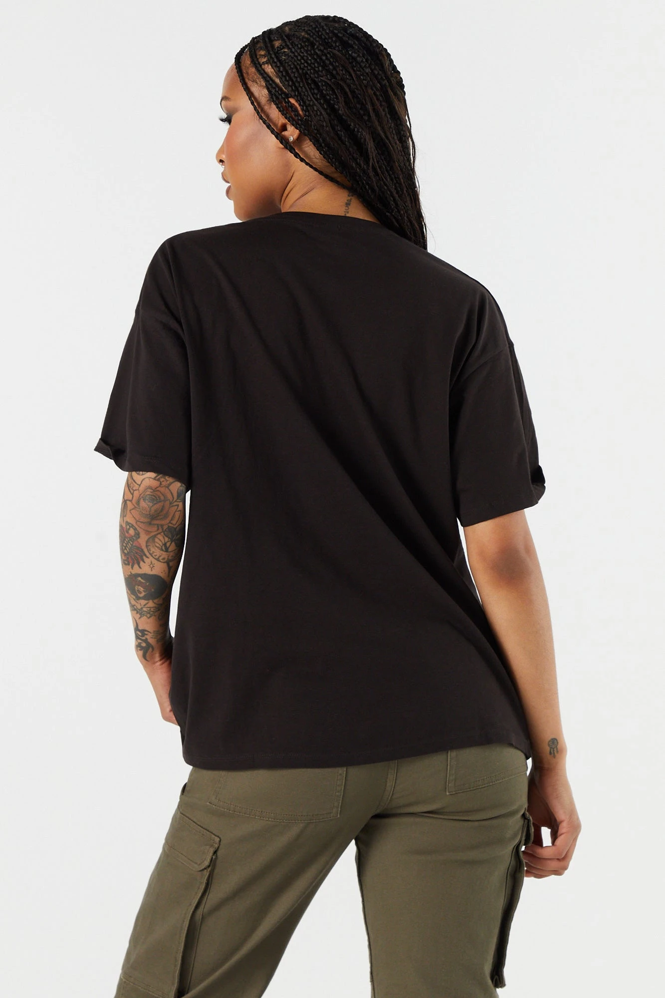 Stitch Stay Weird Graphic Boyfriend T-Shirt - Image 2