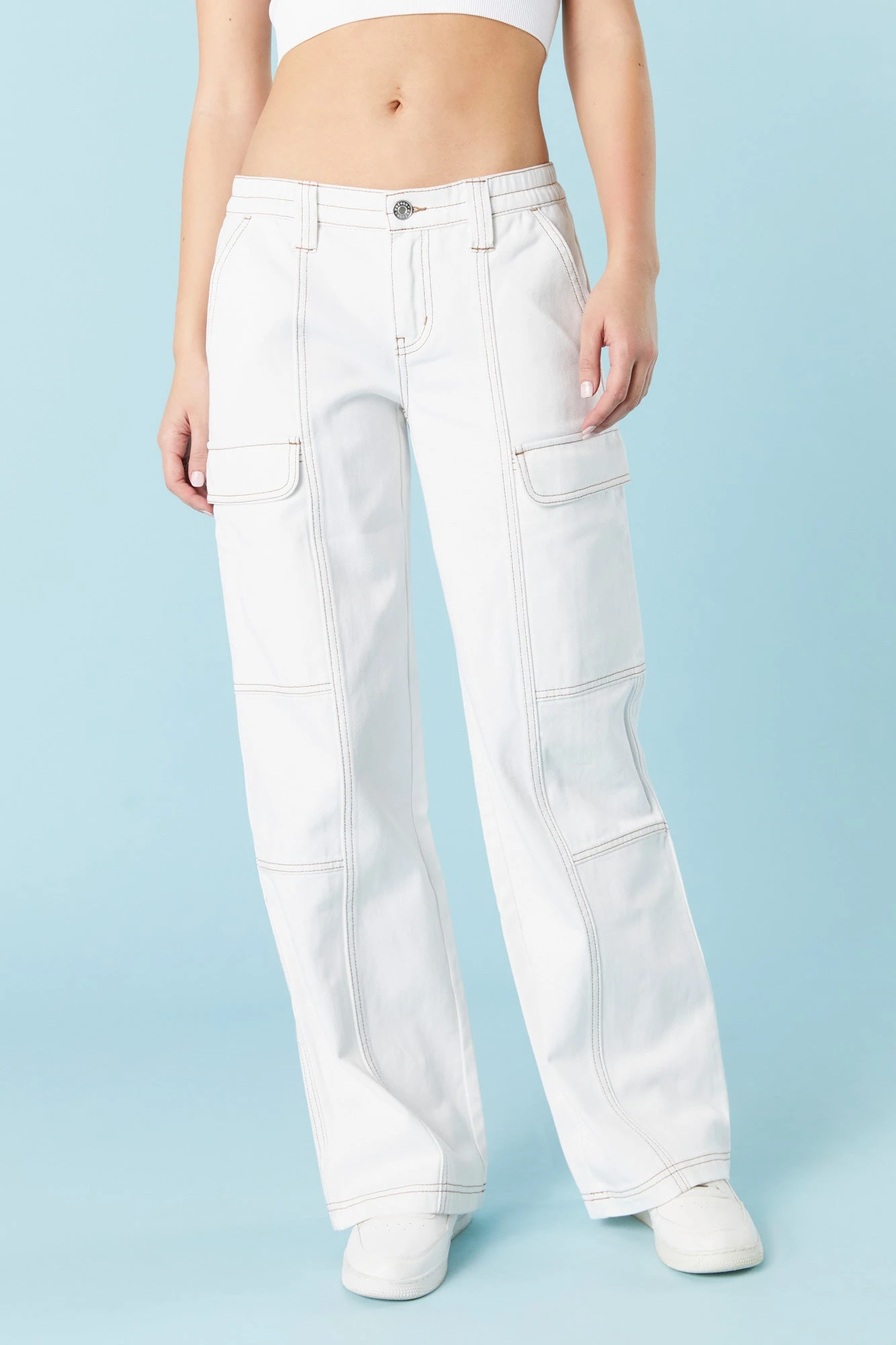 Elastic Waist Cargo Jean - Image 5