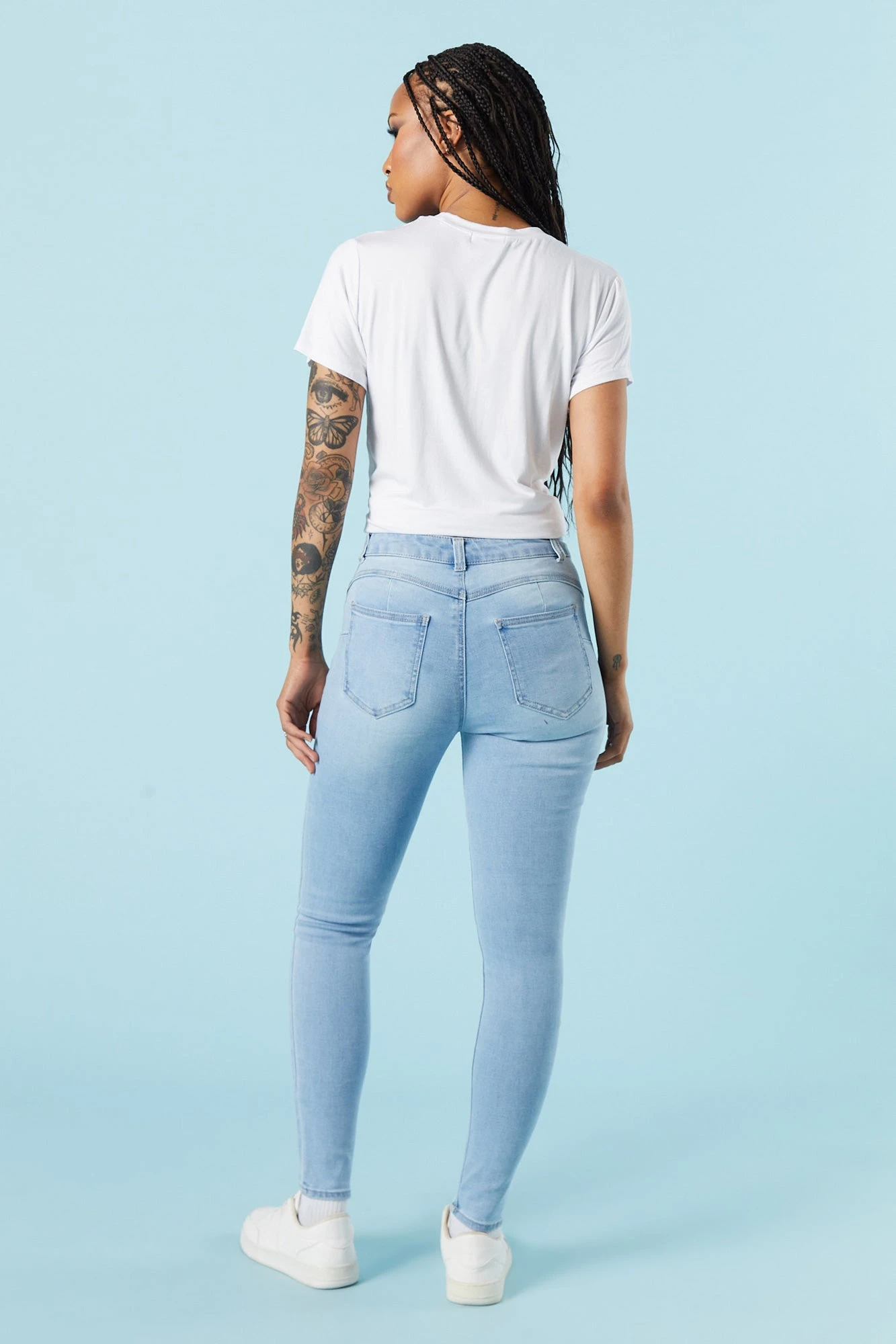 Light Wash Rio Mid Rise Skinny Jean - Image 3