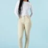 Tan Miami High Rise Skinny Jean