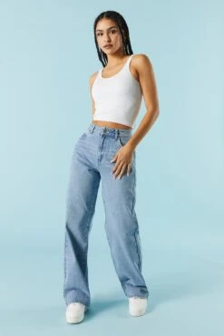 High-Rise Osaka Medium Wash Baggy Jean