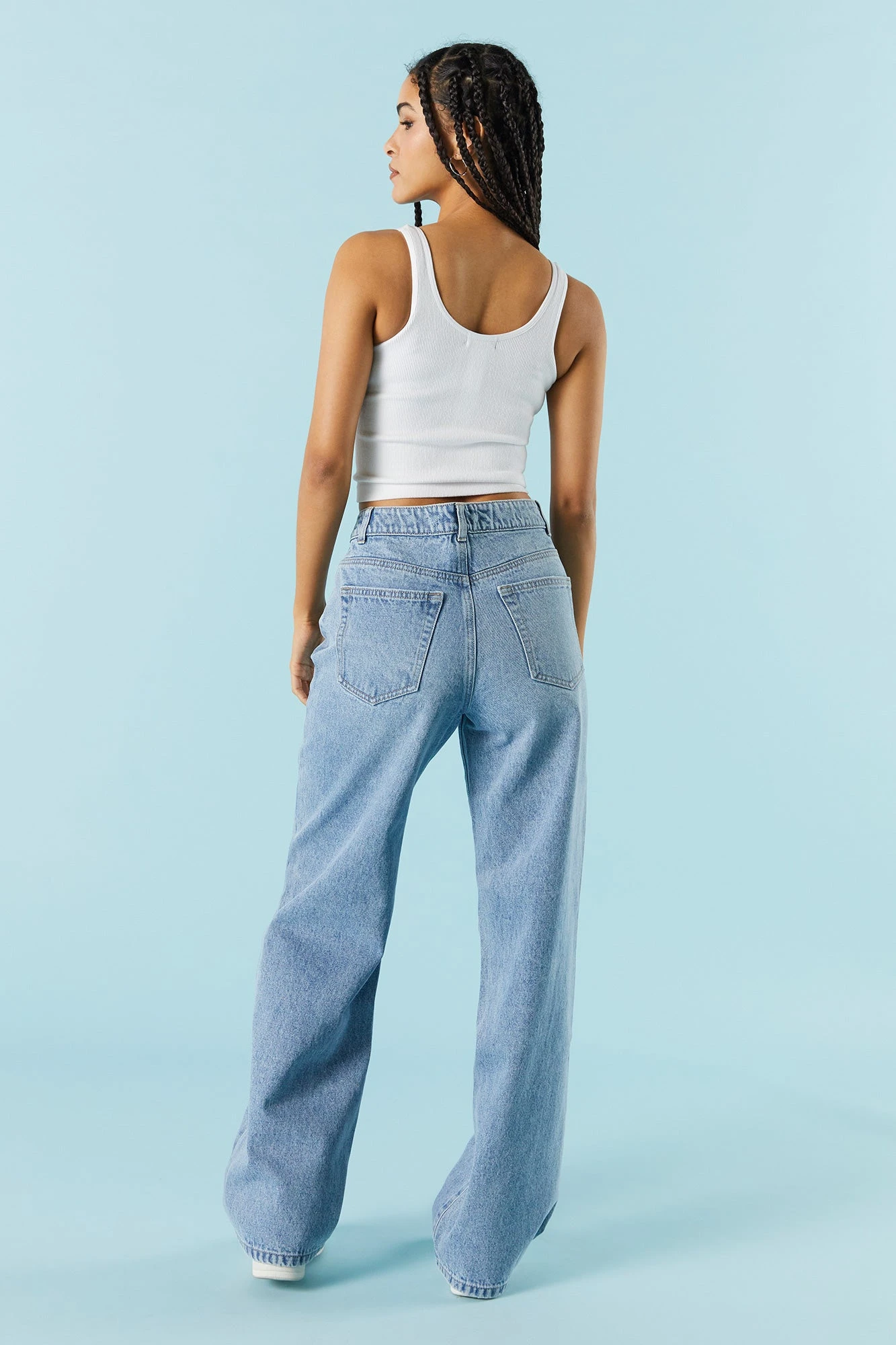 High-Rise Osaka Medium Wash Baggy Jean - Image 3