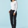 Black Wash Denim Mom Jean