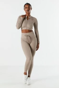 Sommer Ray Seamless Ribbed Side Pocket Active Legging