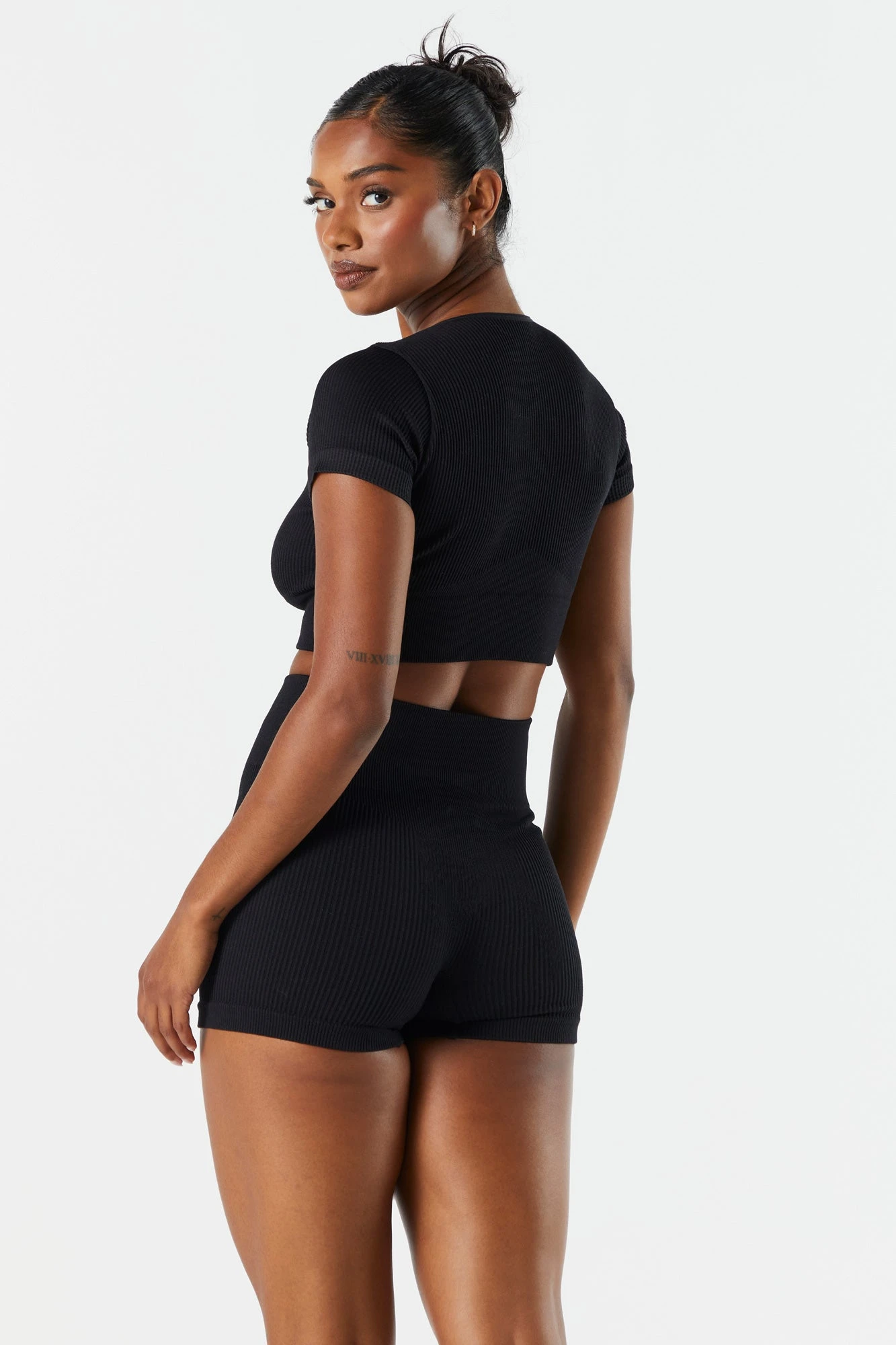 Sommer Ray Seamless Ribbed High Rise Active Shortie - Image 3