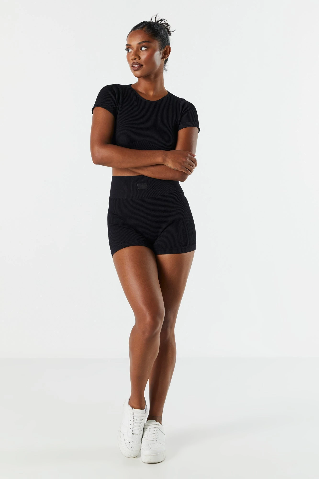 Sommer Ray Seamless Ribbed High Rise Active Shortie - Image 4